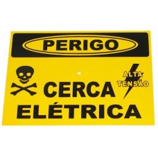 Placa de Advertencia Cerca Poliestireno