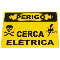 Placa de Advertencia Cerca Poliestireno