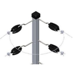 Big Haste Quadrada Lisa p/ Cerca Elétrica 25 x 25 1,00m 12 Isoladores