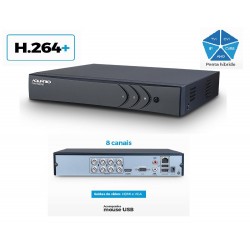 DVR Gravador de Video Digital 8ch 1mp - Compativel Hikvision